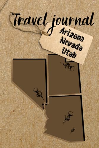 Southwest USA Travel Journal (Arizona, Naveda, Utah) - A Diary, Notebook, and Memory Book with a Map of Italy to Record Your Thoughts: 6x9