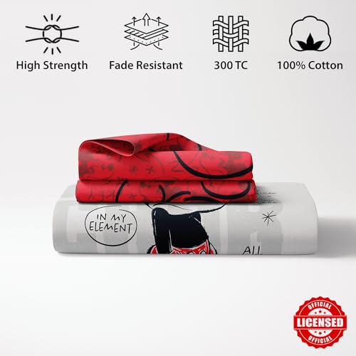 Image of Sassoon Disney Mickey Mouse Classic Digital Printed 100% Cotton Bedsheet with 2 Pillow Covers in 300TC