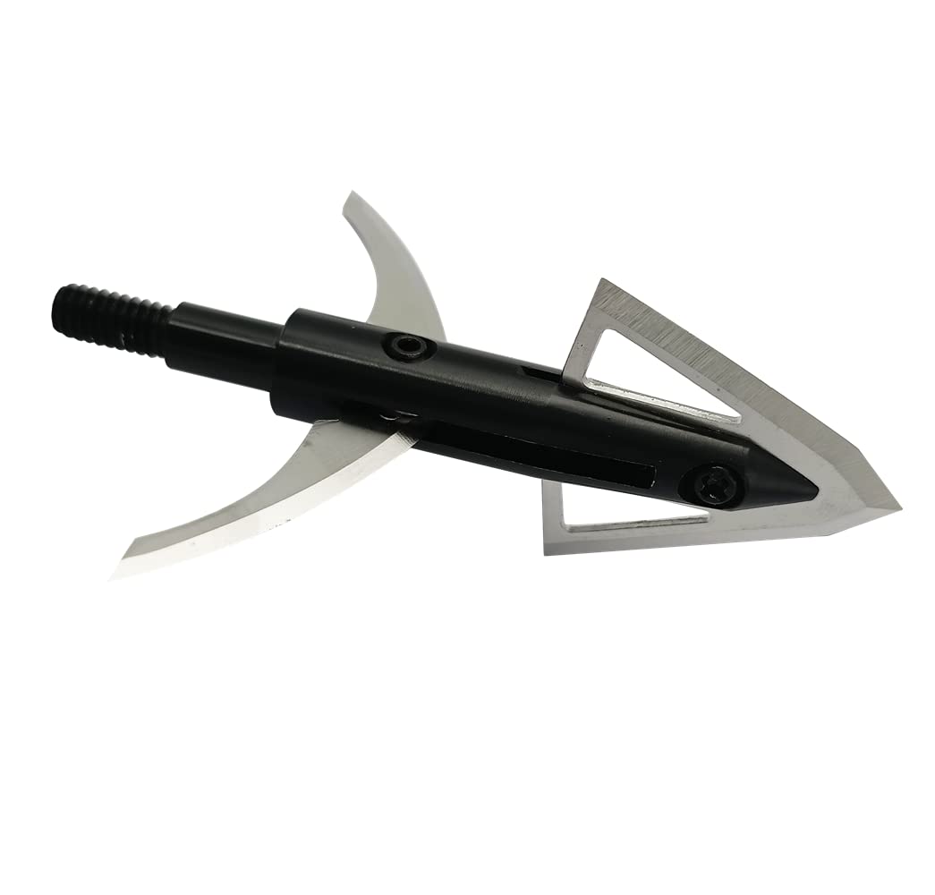 Scoland Shooter 6 Broadhead 4-Blade Hunting Hybrid Mechanical Broadhead 100 Grain 1