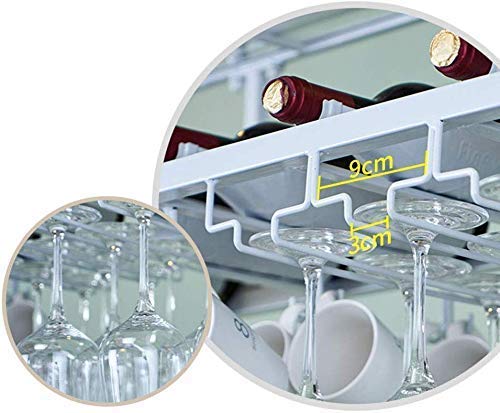 Porte-verres à pied suspendu réglable pour bouteille de vin