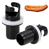 mkemka 2 Stück Ventil Adapter Kajak Pumpe Ventil Adapter Sup Adapter für Kompressor Schlauchboot Ventile Kajak Zubehör für Boat Luftventil Zubehör Kajak Luftventil Stecker