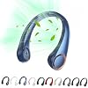 Portable Neck Fan, Hands Free Bladeless Fan, 360° Cooling Personal Fan,Wearable Quiet Fan for Outdoor Indoor, Birthday Gifts for Men Women Mom Dad, 4000mAh Battery USB Rechargeable, 3-Speeds(Blue)