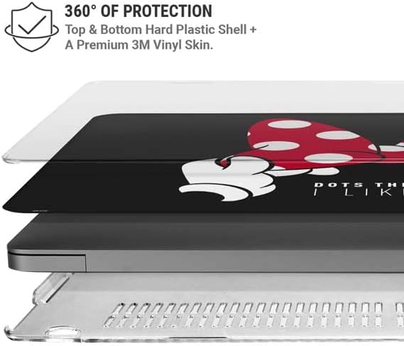 Skinit Case + Skin Compatible with MacBook Pro 16in (2021) - Officially Licensed Disney Minnie Mouse Dots The Way Design