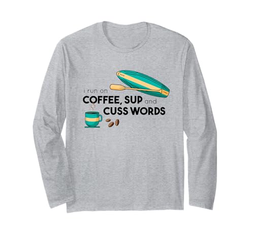 I RUN ON COFFEE SUP & CUSS WORDS �X�^���h�A�b�v�p�h���{�[�h �~�[�� ����T�V���c