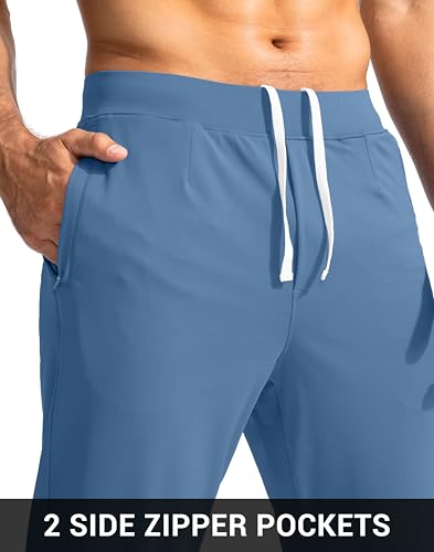 Image of G Gradual Men's Golf Joggers Pants with Zipper Pockets Stretch Sweatpants Slim Fit Track Pants Joggers for Men Work Running