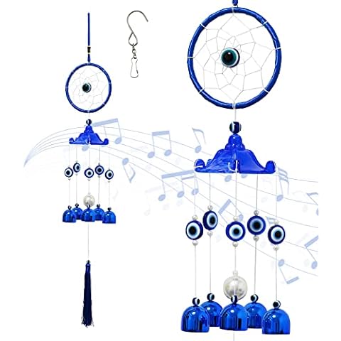 HuiJuKeJi Wind Chimes for Garden Outdoor with S Hook, Dream Catcher Metal Wind Chimes Bells Ornament Wall Hanging Decor Home Indoor Patio Backyard -52cm Cover