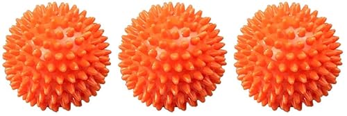 Balle picots orange Ø8 cm medium vrac (Lot de 3)