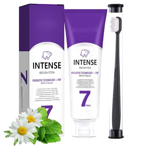 Image of 7-Pro Intensive Toothpaste,Probiotics Whitening Toothpaste,Ultra Whitening Toothpaste,Upgrade Natural Whitening Mint for Deep Stain Remover Toothpaste, Protect Gum Health (1)