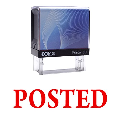 Posted Self Inking Rubber Stamp Custom Colop Office Stationary P20 Mini Stamper