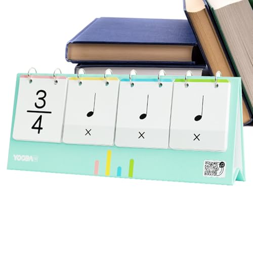 Tarjetas de ritmo de piano para el aprendizaje musical de niños pequeños en casa