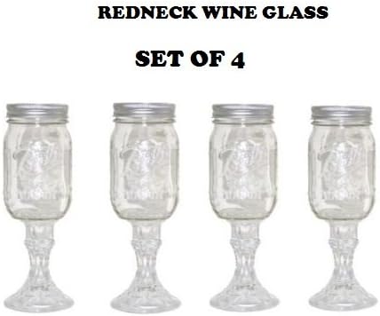 Redneck Wine Glass Set of 4