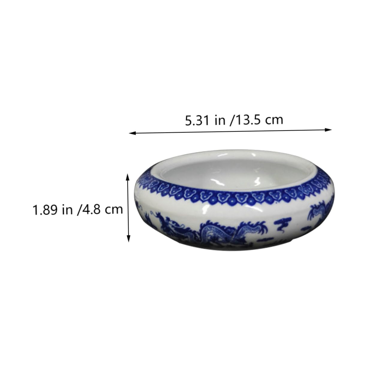 Sewroro Pot De Lavage De Stylos En Céramique Bleu Et Blanc Petit Format, Support Et Cylindre à Pinceaux D’encre Pour Calligraphie, Rangement Fonctionnel Décoratif Pour Bureau Et Maison