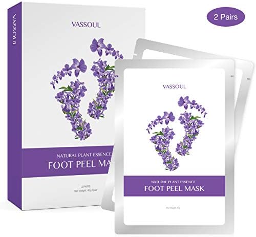 VASSOUL Foot Peel Mask, Feet Callus Remover & Dead Skin Remover, Moisturizing and Whitening Feet, Baby Your Feet Naturally