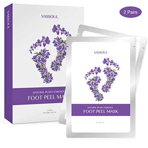 VASSOUL Foot Peel Mask, Feet Callus Remover & Dead Skin Remover, Moisturizing and Whitening Feet, Baby Your Feet Naturally