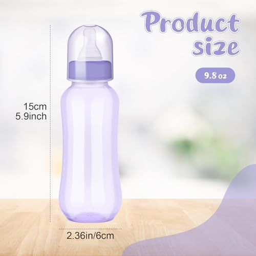 image for Norme 36 Pcs Baby Shower Bottles 9.5 oz Plastic Baby Bottles Chug Show