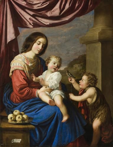 Tableaux Murale Art Posté Francisco de Zurbaran Dame et enfant Peinture Classique 60x90cm