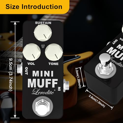 Fuzz Mini Manchon d'effet idéal pour pedalboard compact