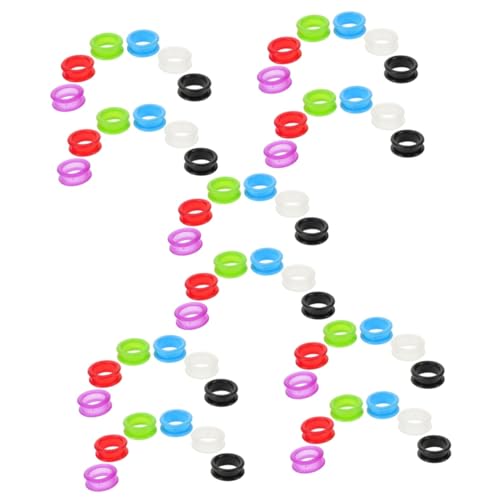 Balacoo 5sets Dog Grooming Scissors Pet Hair Scissors Finger Rings Comfortable Silicone 12pcs*5