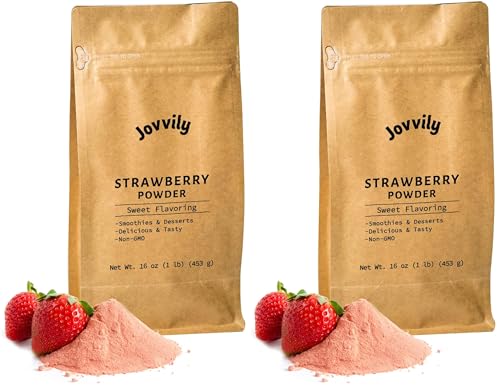 Jovvily Strawberry Powder - 1lb - Smoothies - Shakes (Pack of 2) image 5