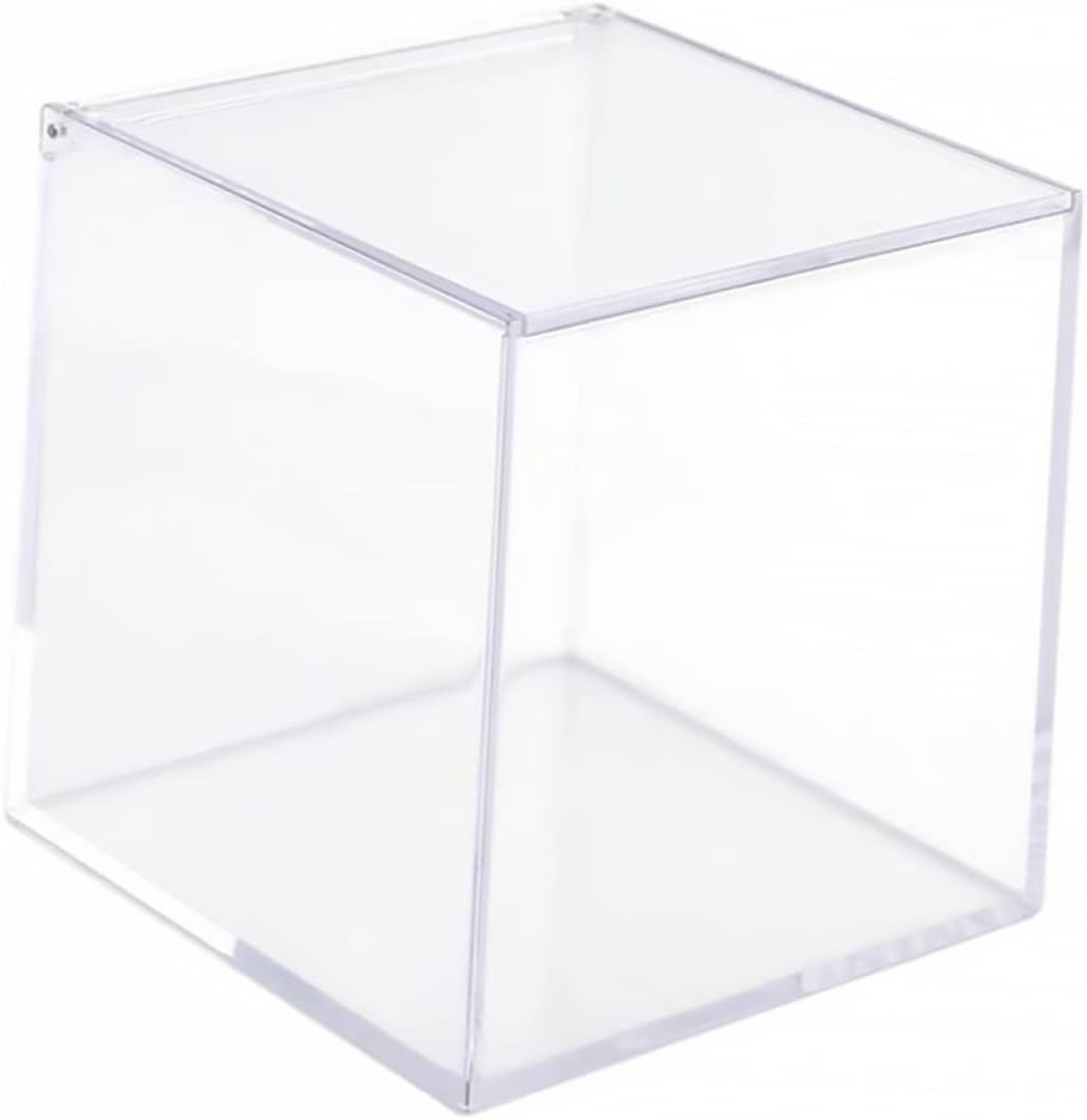 Clear Acrylic Storage Box with Lid for Coffee Tea Bags and Jewelry Compact and Sturdy Organizer for Desktop and Countertop Use