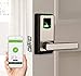 ZKTeco Biometric Door Lock Fingerprint Lock with Bluetooth, Keyless Entry Door Lock with Smart Phone