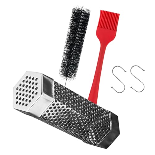 ORFOFE Para Ahumar De Acero Inoxidable Herramienta Profesional Para Asar Para Reutilizable Accesorio Para Parrilla Para Barbacoas Al Aire