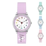 Cander Berlin Personalisierte Kinderarmbanduhr mit Name & Motiv | Analoge Lernuhr für Kinder | 32 mm Armbanduhr mit Stoffarmband & 3 ATM Wasserschutz