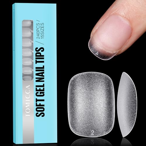 TOMICCA Extra Short Oval Nail Tips