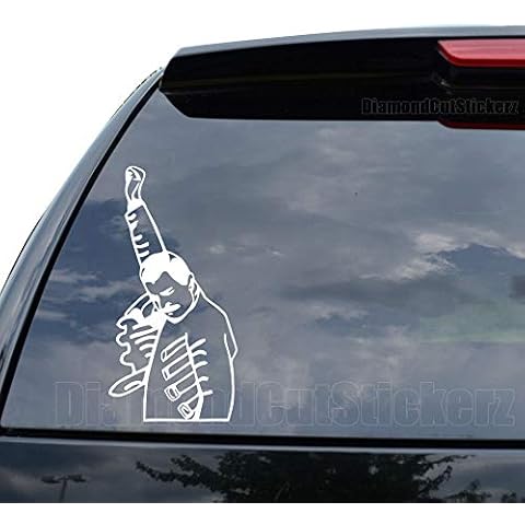 DiamondCutStickerz Victory Guy Freddie Mercury Internet Meme Decal Sticker Car Truck Motorcycle Window Bumper Laptop Wall Decor - Size (09 inch / 23 cm Tall) - Color (Gloss RED) Cover