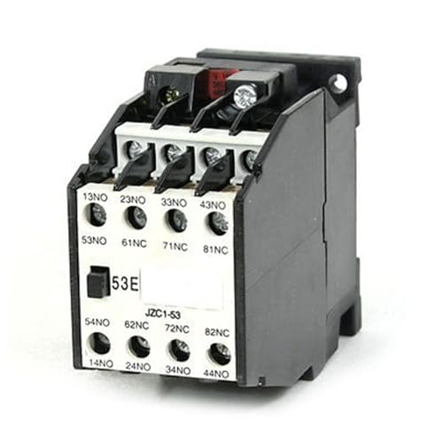 Contactor de CA JZC1-53 de 380V para automatización de motores y maniobras trifásicas 5NO 3NC