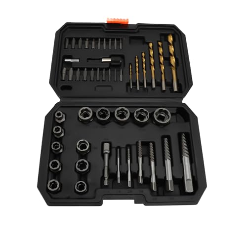 Bolt Extractor Set, Damaged Screw Remover Set, Screw Extractor Kit for Deep Screw Remover Kit, Drilling and Extraction Inserts