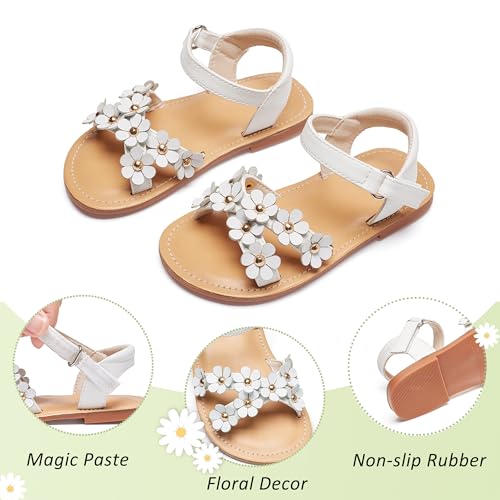 Image of GINFIVE Toddler Girls Sandals Girls Toddler Sandals Little Girls Kids Shoes
