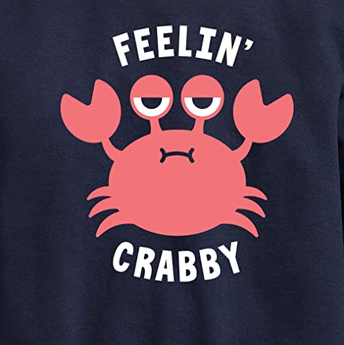 Instant Message - Feelin Crabby - Toddler & Youth Crewneck Fleece Sweatshirt3