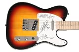 The Dukes of Hazzard Cast x4 Signed Autograph Full Size Sunburst Telecaster Electric Guitar A with James Spence Authentication JSA COA - Signed by Catherine Bach, John Schneider, Tom Wopat