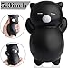 Outee 5.3 Inch Jumbo Cat Squishies Slow Rising Toys Cat Kawaii Squishies Soft Slow Rising Squeeze Toys, Black