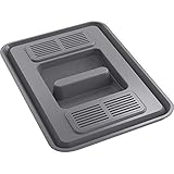 Tapa de repuesto para cubo de basura de 8 litros con filtro de carbón activo para Franke Garbo Color: antracita. Tamaño de la tapa: 137 x 215 x 20 mm. Tamaño del filtro: 30 x 80 x 1 mm. Peso: 86 g. Material: plástico. Contenido: tapa con 4 filtros