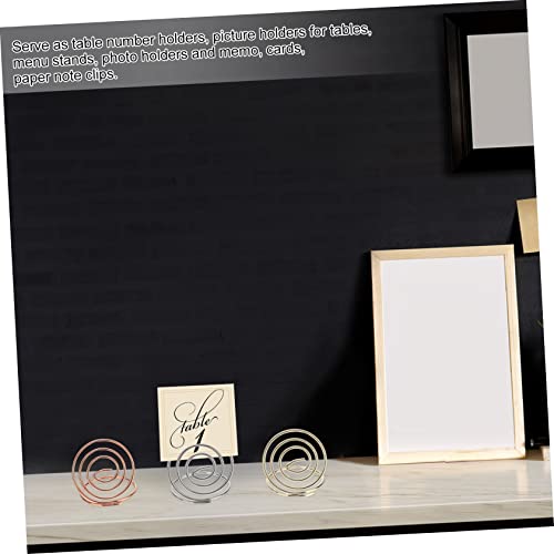 VILLCASE 105 Pçs Grampo De Cartão De Colocação De Desktop Suporte De Pirulito Suporte Redondo Suport