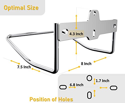 Image of JBscoop 2 Ladder Hooks Wall Mount for Ladder Storage Strollers and Folding Chair, Heavy Duty Lader Holder Rust Proof SS304 (2)