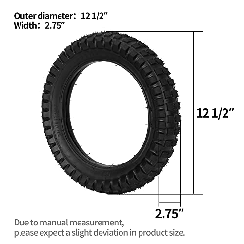 12.5X2.75 12 1/2X2.75 Tire And 12X2.40/2.75 Inner Tube With Tr87 Angled Valve Stem For Scooter Kids Dirt Bikes Mini Pocket Bikes #TOP1