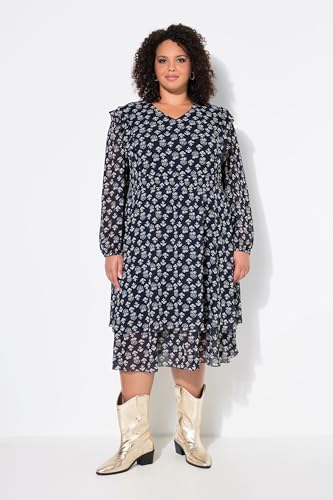 Robe doublée avec ruchés col V : le vêtement fluide qui ne marque pas la taille - 5