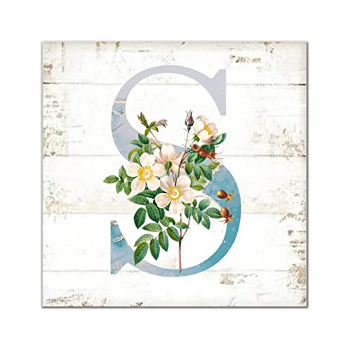 Lettre S en bois monogramme cadeau idéal de pendaison de crémaillère et décoration rustique