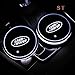 Auto Sport 2PCS LED Cup Holder Mat Pad Coaster with USB Rechargeable Interior Decoration Light for Land Rover Accessory