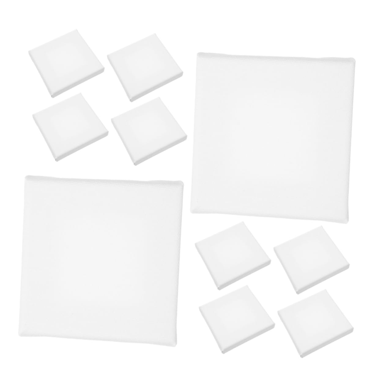 Lienzos pequeños cuadrados jojofuny de textura idónea para pintura acrílica limpia y duradera