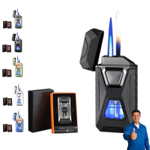 Voice-Activated Dual Flame Lighter (Butane Not Included) | USB Rechargeable