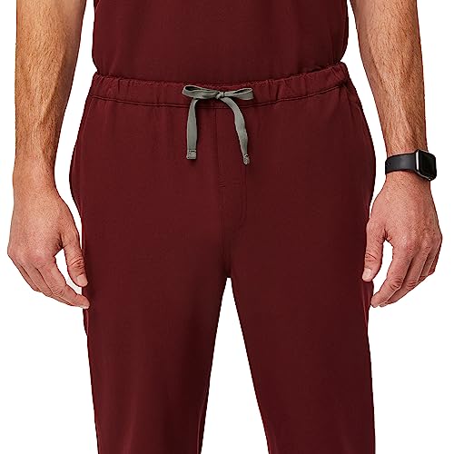 FIGS Pisco Basic Scrub Pants for Men - Burgundy, Short XL