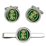 Clip de corbata deslizable Giftshop UK Juego de gemelos y clip de corbata con monograma de la Guardia Civil