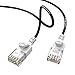 Produktbild AIXONTEC 10,0 m Cat6 Netzwerkkabel geschirmt schwarz dünnes lan kabel 4,0 mm Kabeldurchmesser flexible 10 gigabit FTP Ethernet Cable 500 MHz CAT 6 Switch Router Patchpannel Access Point