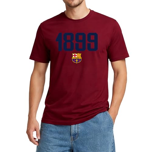 Icon Sports FC Barcelona 1899 Graphic T-Shirt (Small, Burgundy)