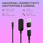 HyperX Cloud III – Wired Gaming Headset, PC, PS5, Xbox Series X|S, Angled 53mm Drivers, DTS Spatial Audio, Memory Foam, Durable Frame, Ultra-Clear 10mm Mic, USB-C, USB-A, 3.5mm – Black - Image 3