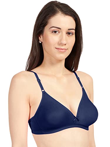 Image of SONARI Omania Womens Non-Padded Cotton Polyester Bras - Solid, Non-Wired, Medium Coverage, Hand Washable (Pack of 2)